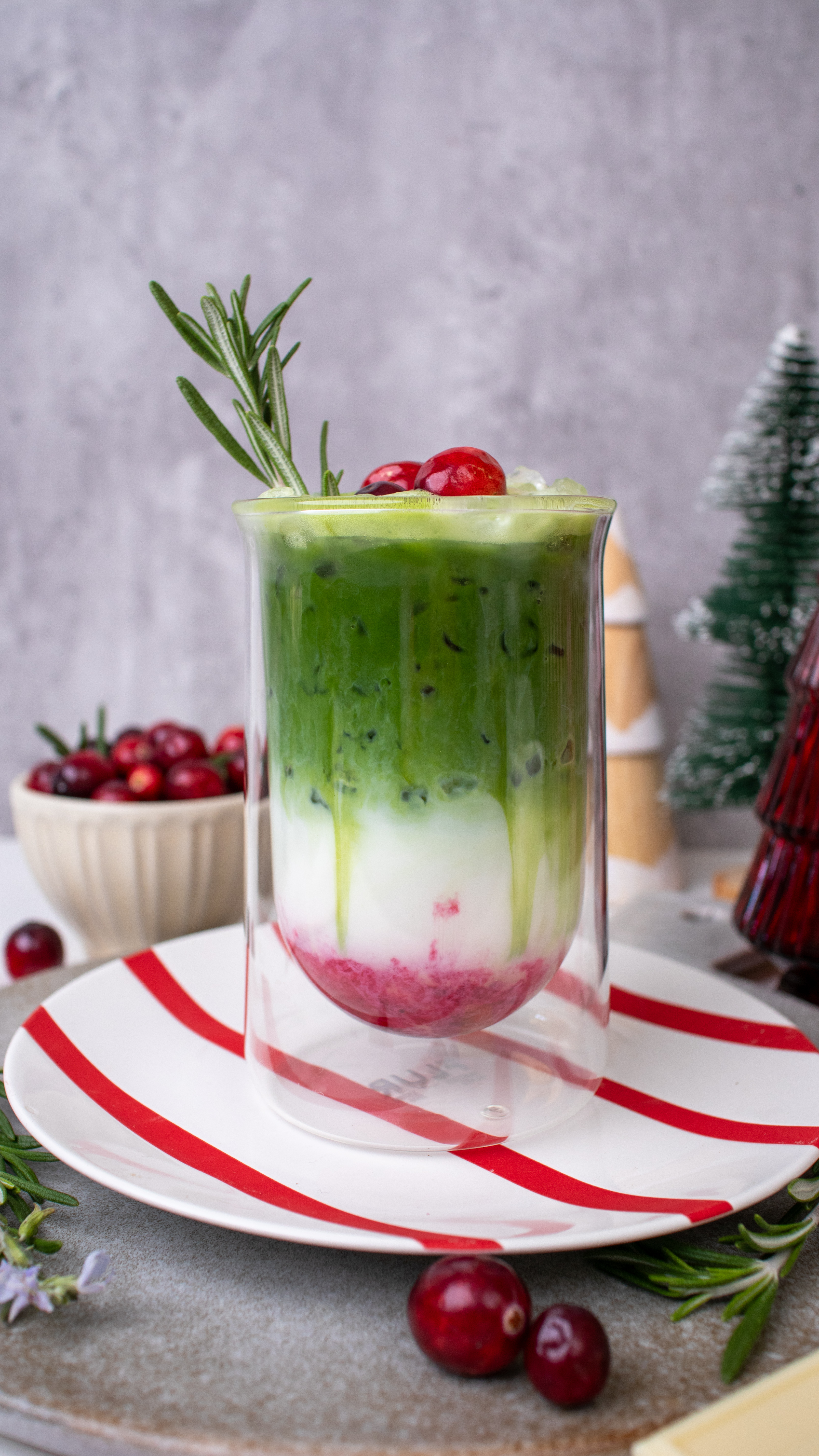 Cranberry White Chocolate Matcha Latte - Kat's Kitchen
