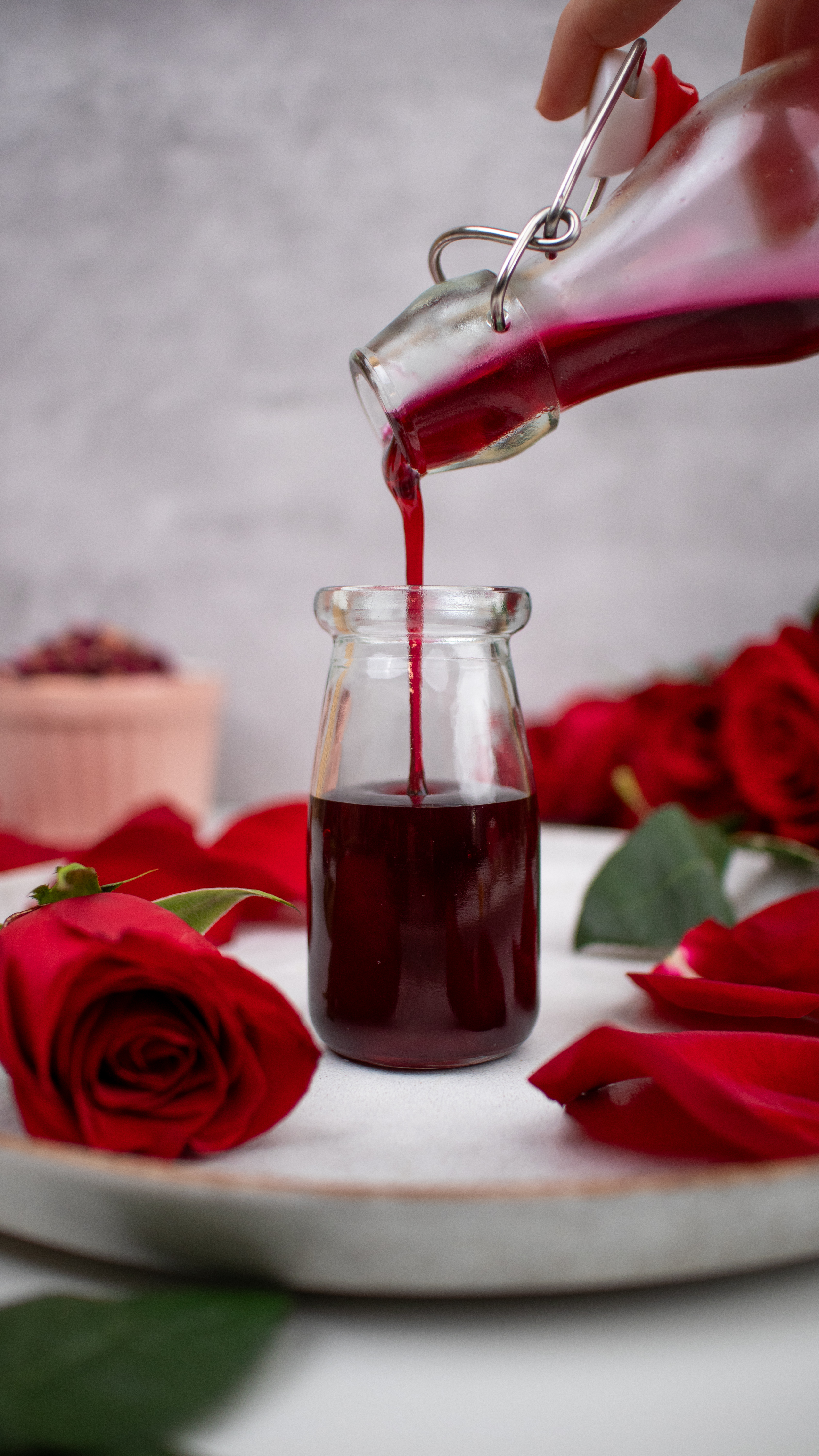 Homemade Rose Syrup