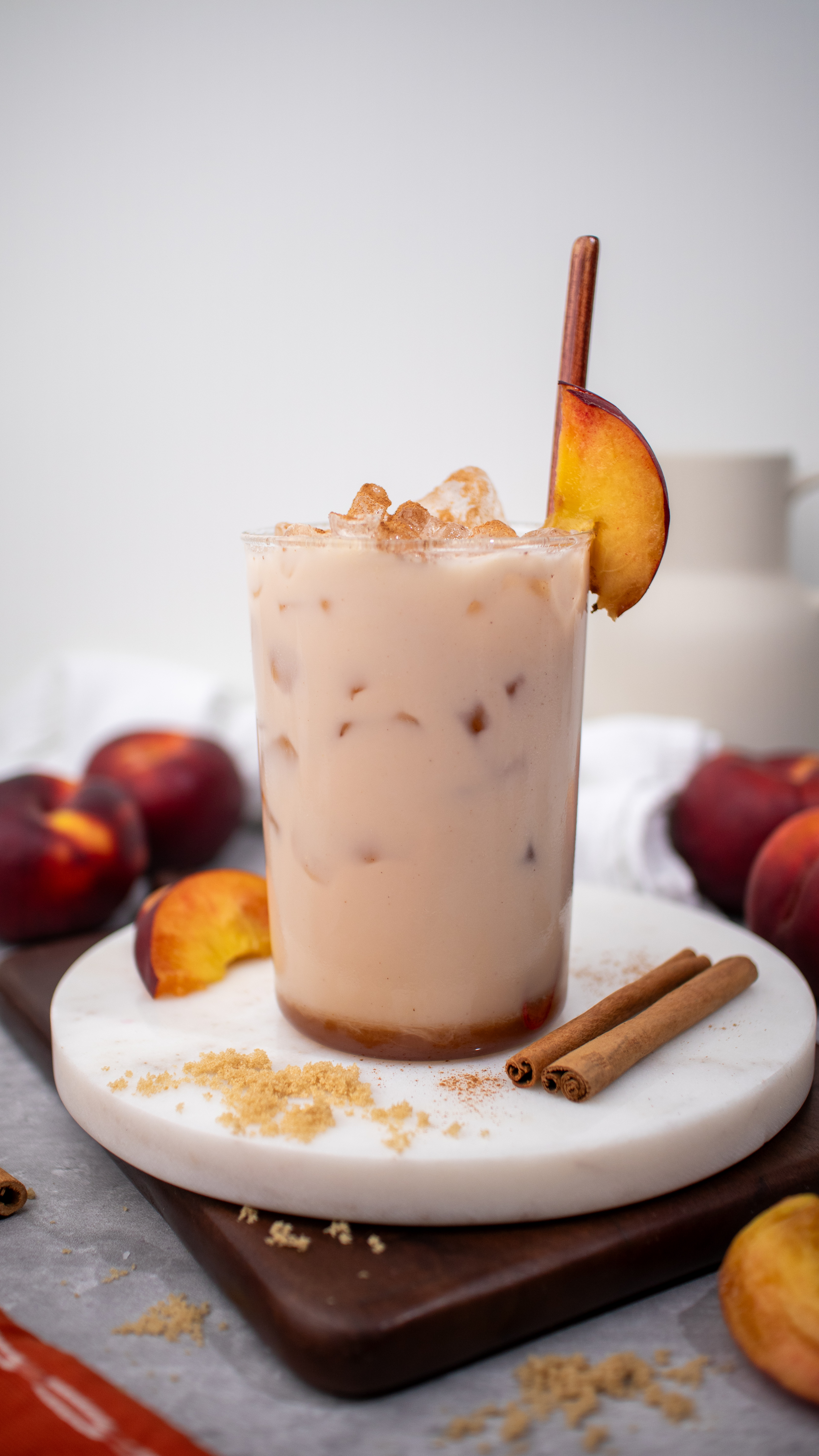 Peach Cobbler Chai Latte