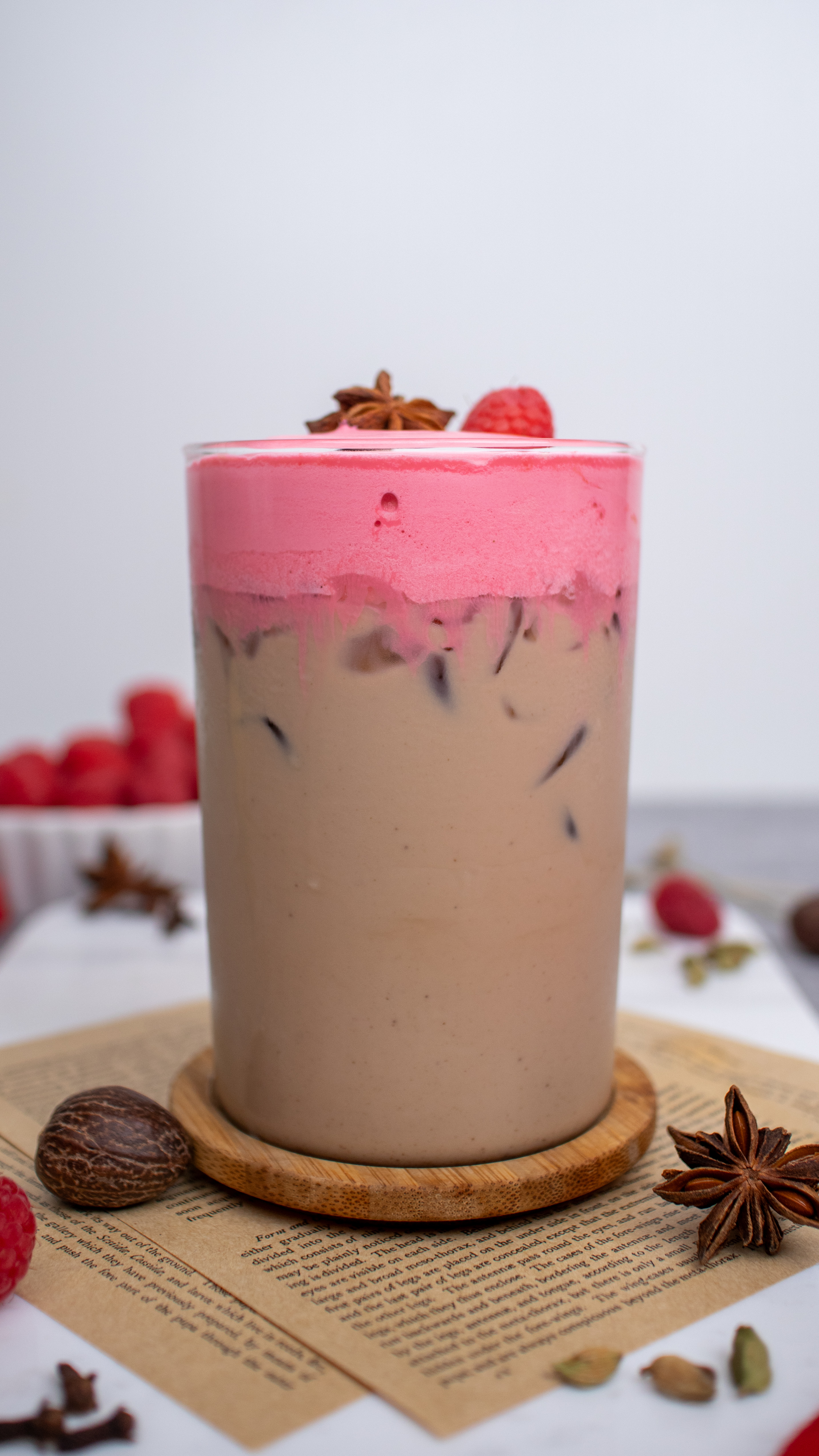 Raspberry Dirty Chai Latte