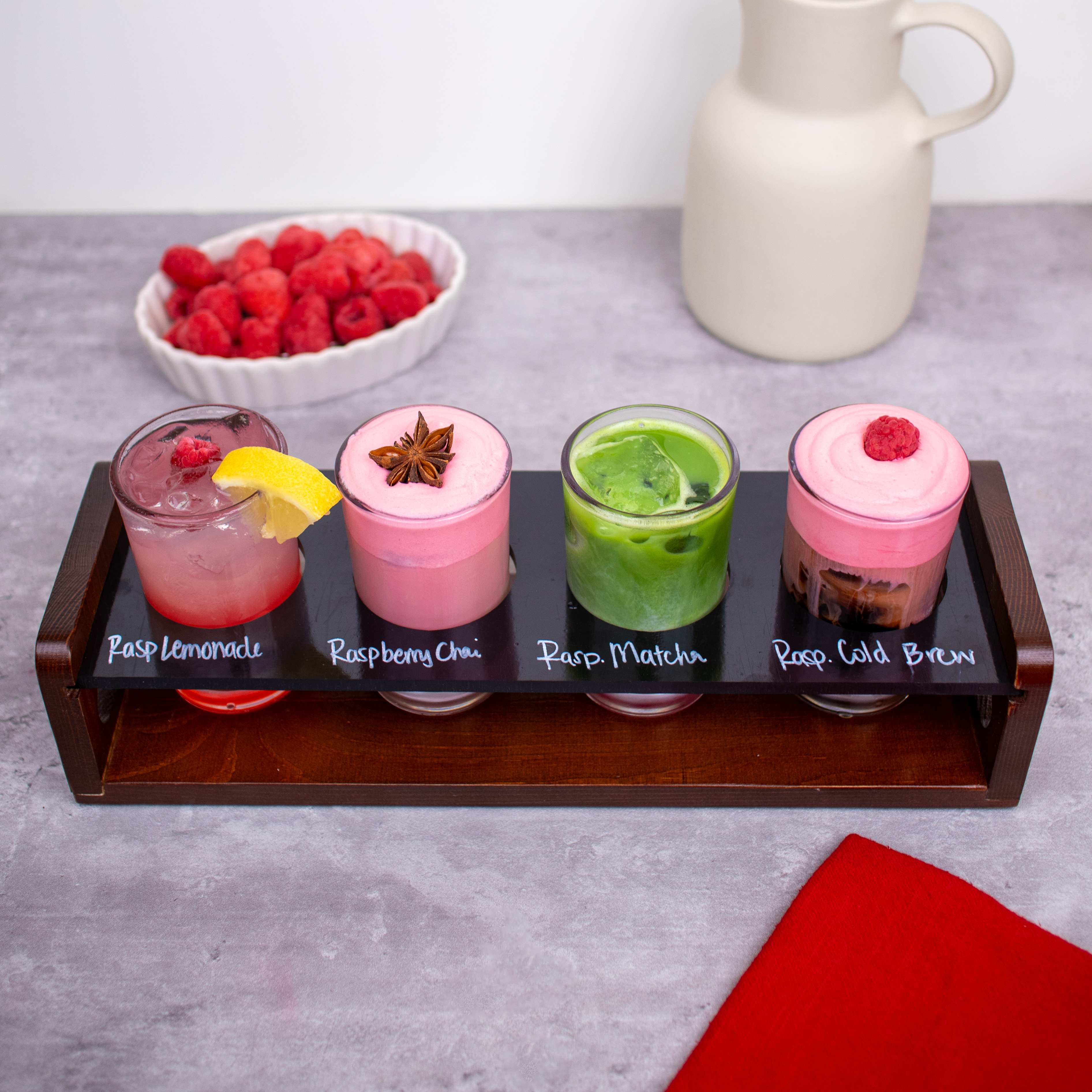 Raspberry Flight Board – 4 Ways to Use Raspberry Syrup