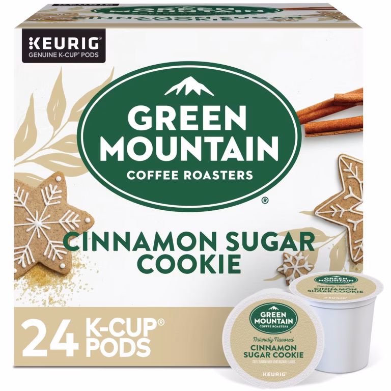 Green Mountain Coffee Roasters Cinnamon Sugar Cookie Flavored Light Roast Keurig K-Cup Coffee Pods